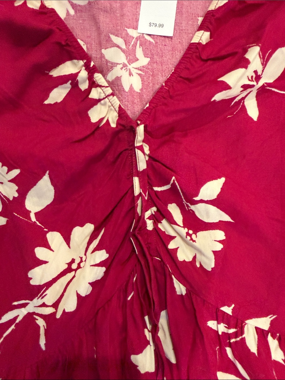 GAP Magenta Floral Maxi Dress - Picture 3 of 3